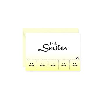 Mini carte de voeux Free Smiles 1