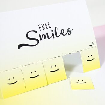 Mini carte de voeux Free Smiles 2