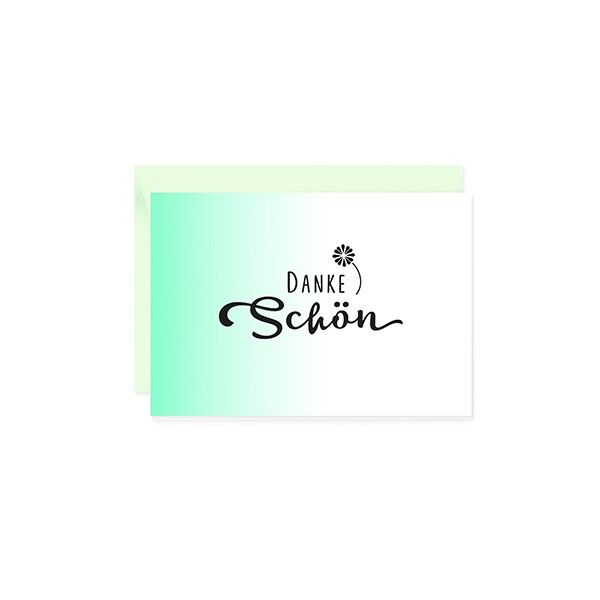 Mini greeting card thank you