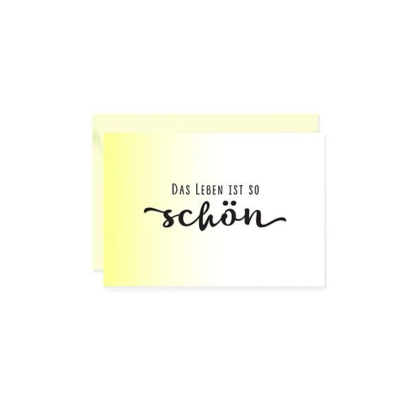 Mini greeting card Life is beautiful