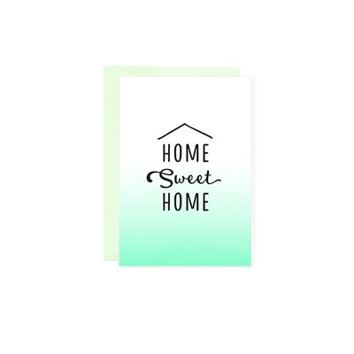 Mini greeting card Home sweet home