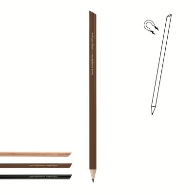 magnetic pencil - black, natural & brown