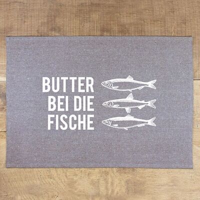 Butter placemat by the fish