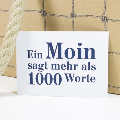 Postkarte Moin