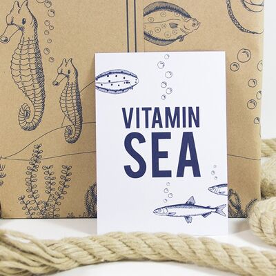 Carte postale Vitamine Mer