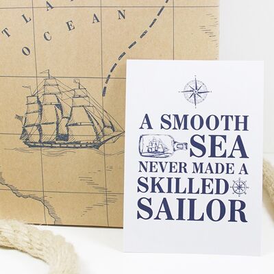 Postkarte A smooth sea