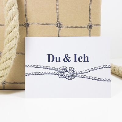 Postkarte Du & Ich