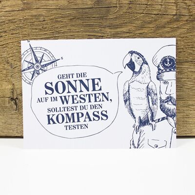 Postkarte Käpt´ns Weisheit II