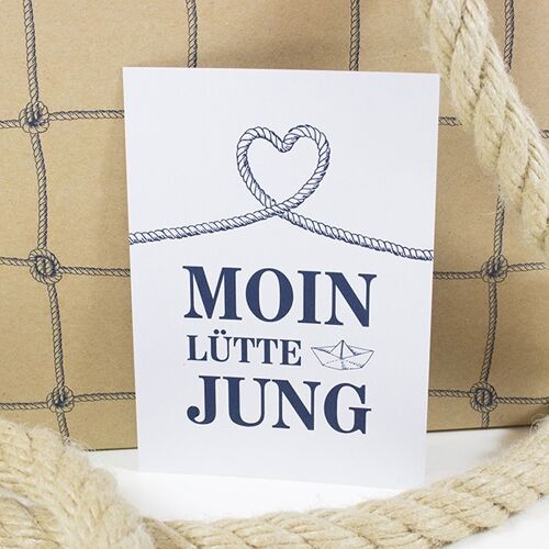 Postkarte Moin Lütte Jung