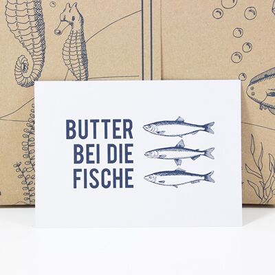 Carte postale beurre au poisson