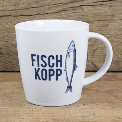 Großer Porzellanbecher Fischkopp