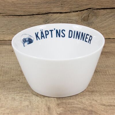 Cuenco de porcelana "Cena del Capitán" fabricado en la UE