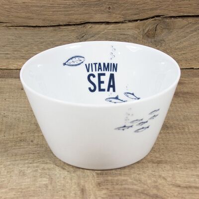 Porcelain bowl Vitamin Sea