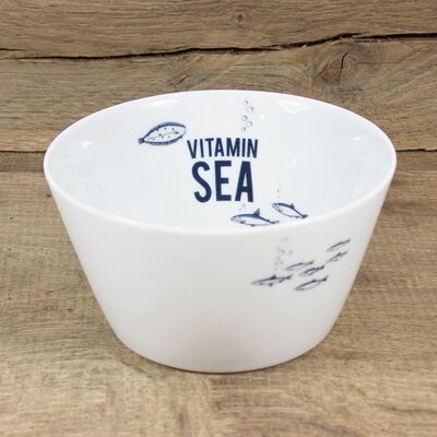 Cuenco de porcelana "Vitamin Sea" fabricado en la UE