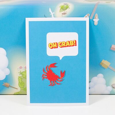 Postkarte Oh crab