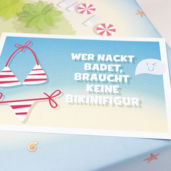 Carte postale bikini figure 2