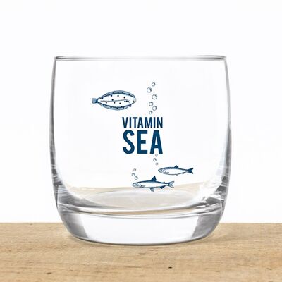 Crystal glass of Vitamin Sea