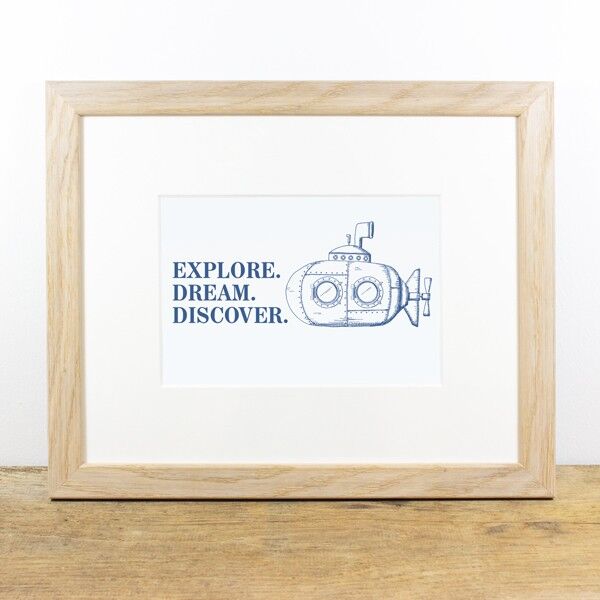 Quadro con Passepartout Esplora...