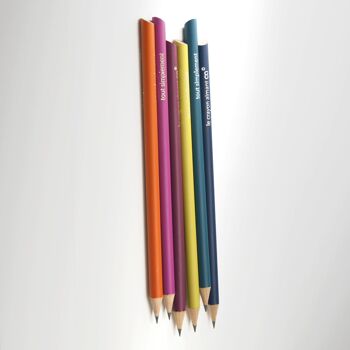 Assortiment de 24 crayons de papier magnétiques - couleur 2