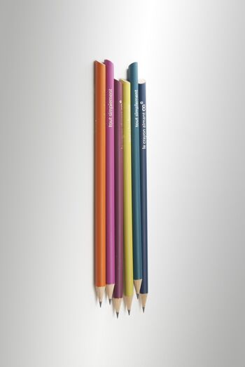 Présentoir plein de 120 crayons de papier magnétiques - couleur + présentoir offert 3