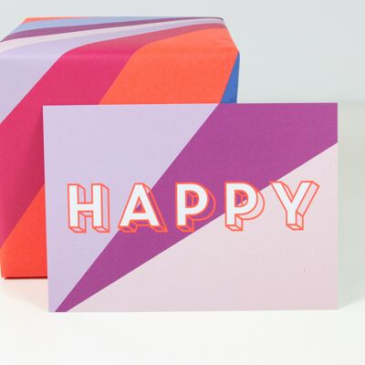 Carte postale heureuse