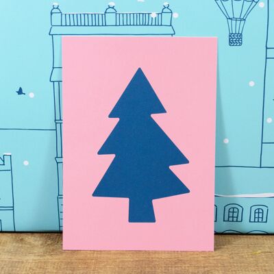 Arbre de Noël de carte postale