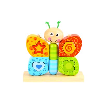 Schmetterlings-Holzspielzeug für Kleinkinder