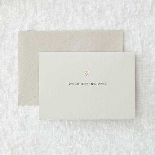 You're Scrumptious Luxury Foiled Greeting Card