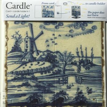 Cardle Dutch Blue Tiles - Moulin à vent 2