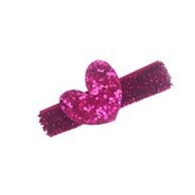 Heart Clip Bright Pink