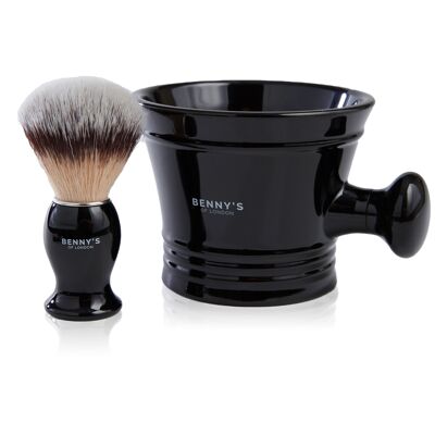 Shaving brush & bowl gift set