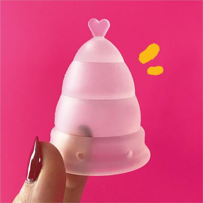 The Week'Up: Transparent menstrual cup - Large size