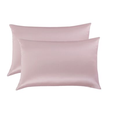 Rose Quartz Pink Silk Pillowcase - Set of 2