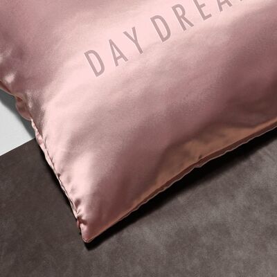 Limited Edition "Day Dreamer" Rose Quartz Pink Silk Pillowcase - Single