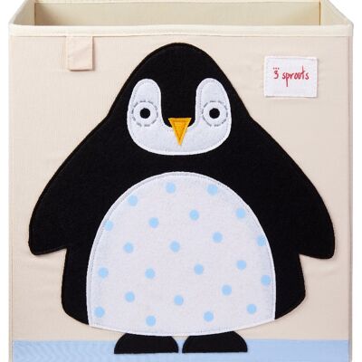 Caja de almacenamiento de juguetes de pingüino
