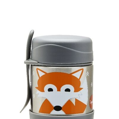 Caja de comida aislada + tenedor fox
