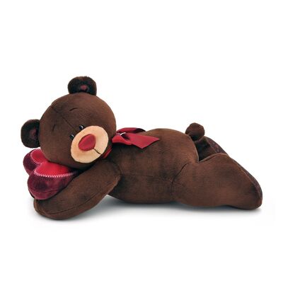 Ours en peluche endormi au chocolat