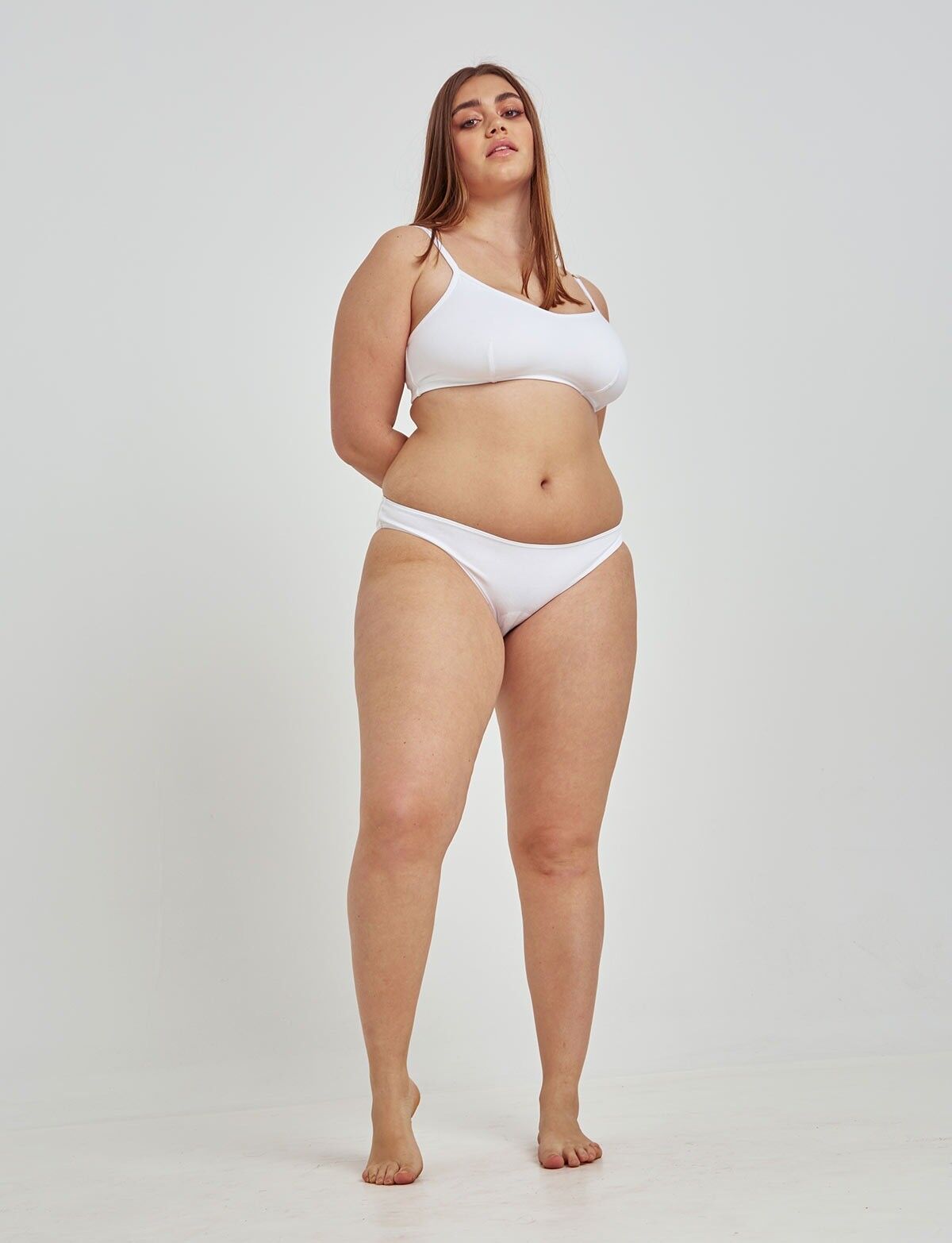 Mina + Organic Cotton Bra White-Cloud