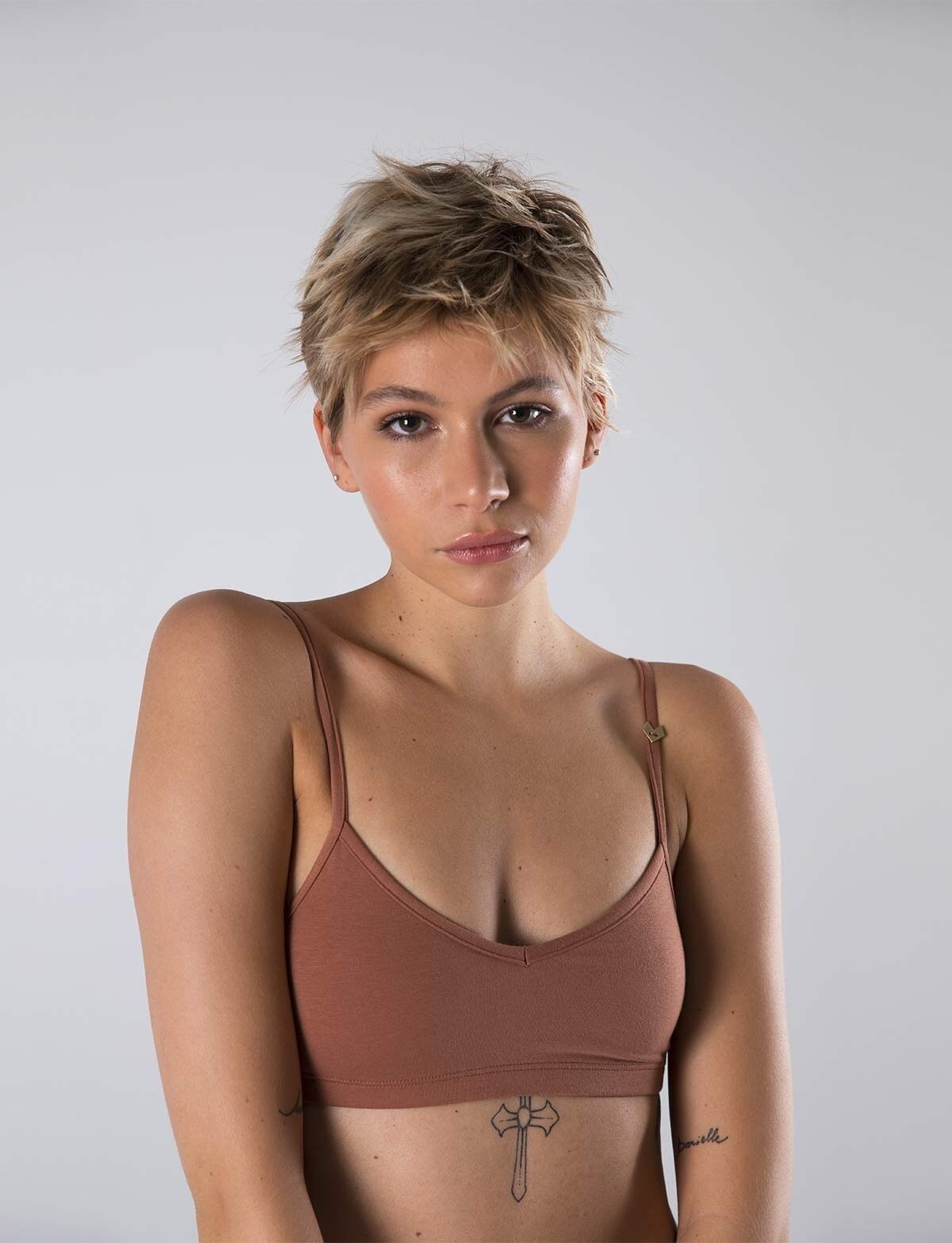 Buy wholesale Mina Organic Cotton Bra Nude Cinnamon