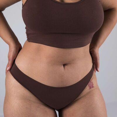 Culotte Anna Coton Bio Nude-Brun