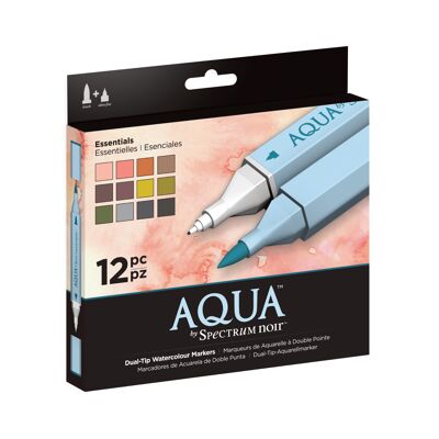 Set de 12 bolígrafos Aqua by Spectrum Noir - Essentials