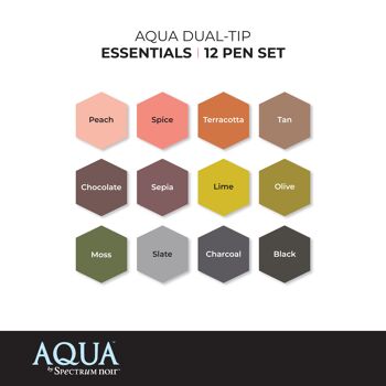 Ensemble de 12 stylos Aqua by Spectrum Noir - Essentials 4