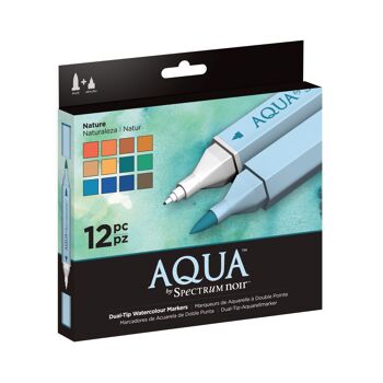 Ensemble de 12 stylos Aqua by Spectrum Noir - Nature 1