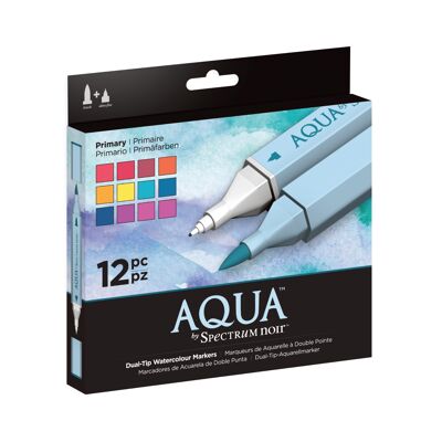 Aqua by Spectrum Noir Juego de 12 bolígrafos - Primario
