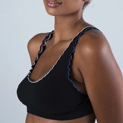 Greta Organic Cotton Bra Black-Bourdon