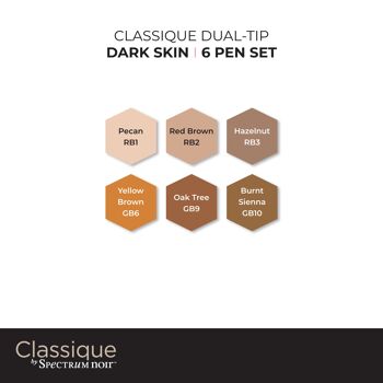 Spectrum Noir Classique (6PC) - Peau Foncée 4