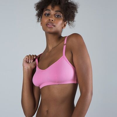 Brassière Mina+ Coton Bio Rose-Kiss