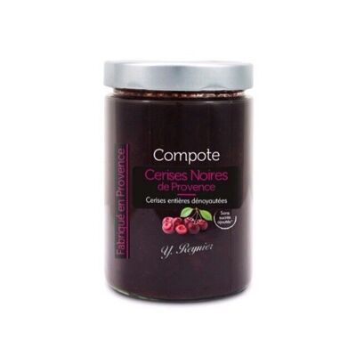 Compote de cerise noire YR 580 ml - sans sucres ajoutés