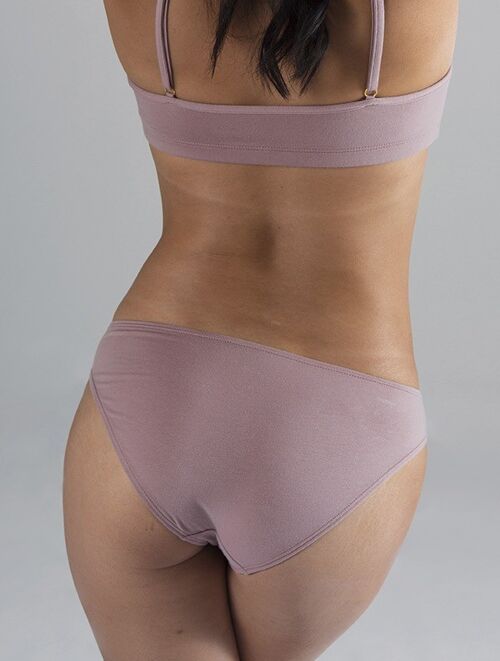 Culotte Anna Coton Bio Mauve-Sunset