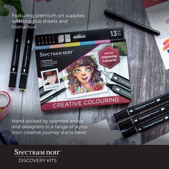 Kit Découverte Spectrum Noir - Coloration Créative 3